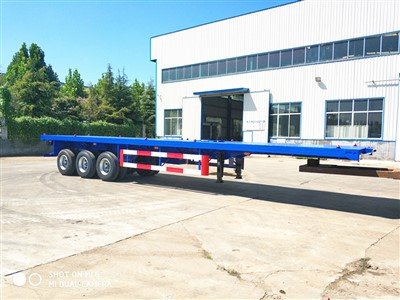 Remolque de camión de plataforma plana de contenedor de 40 pies