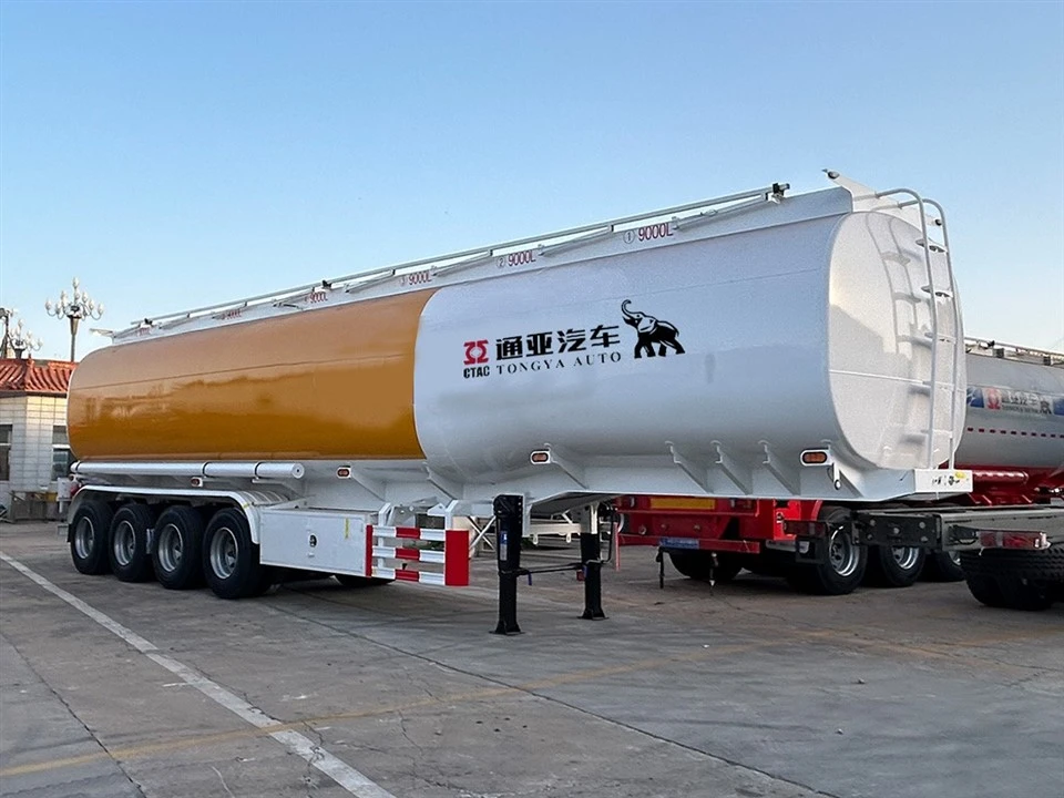 4 Axle 54000 Liter Fuel Tanker Semi Trailer factory