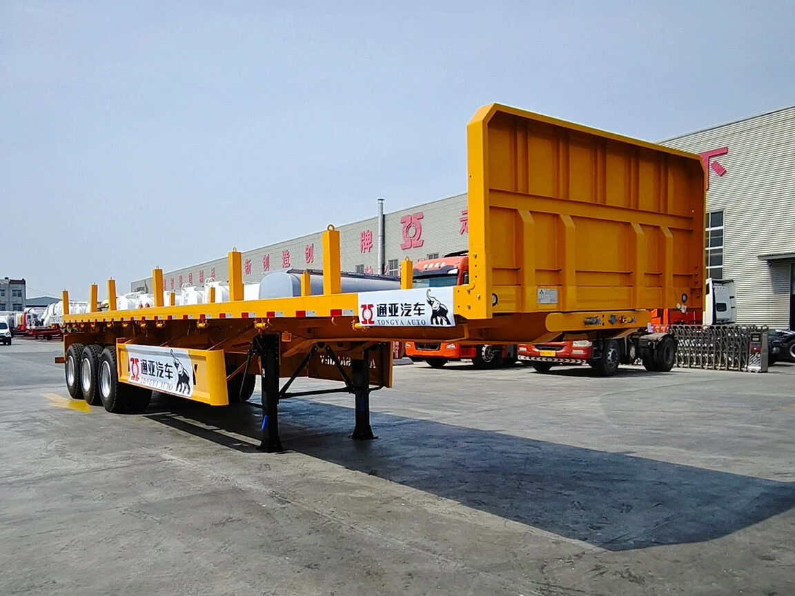 Semi trailer de cama plana lateral