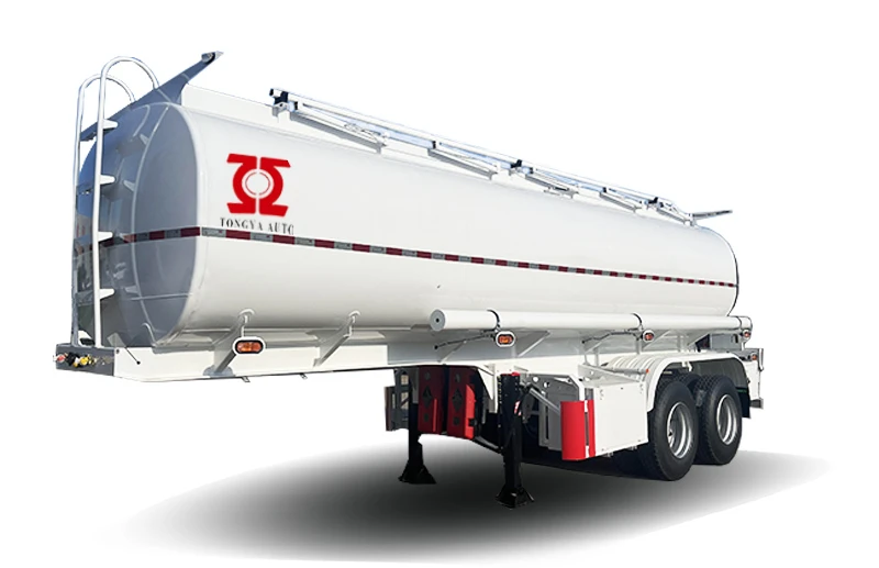 2axles Cander de combustible Semi trailer