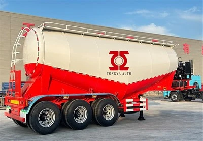 40t a granel Cenemnt Semi Tailer con diesel