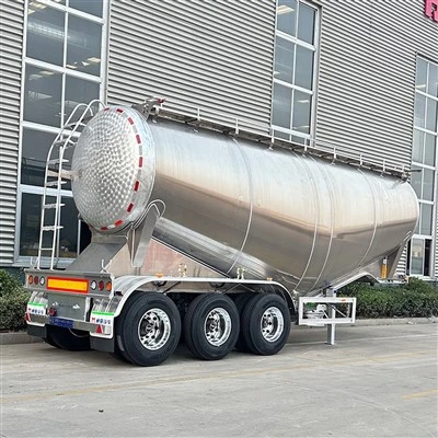 Remolque cisterna de cemento a granel de aluminio
